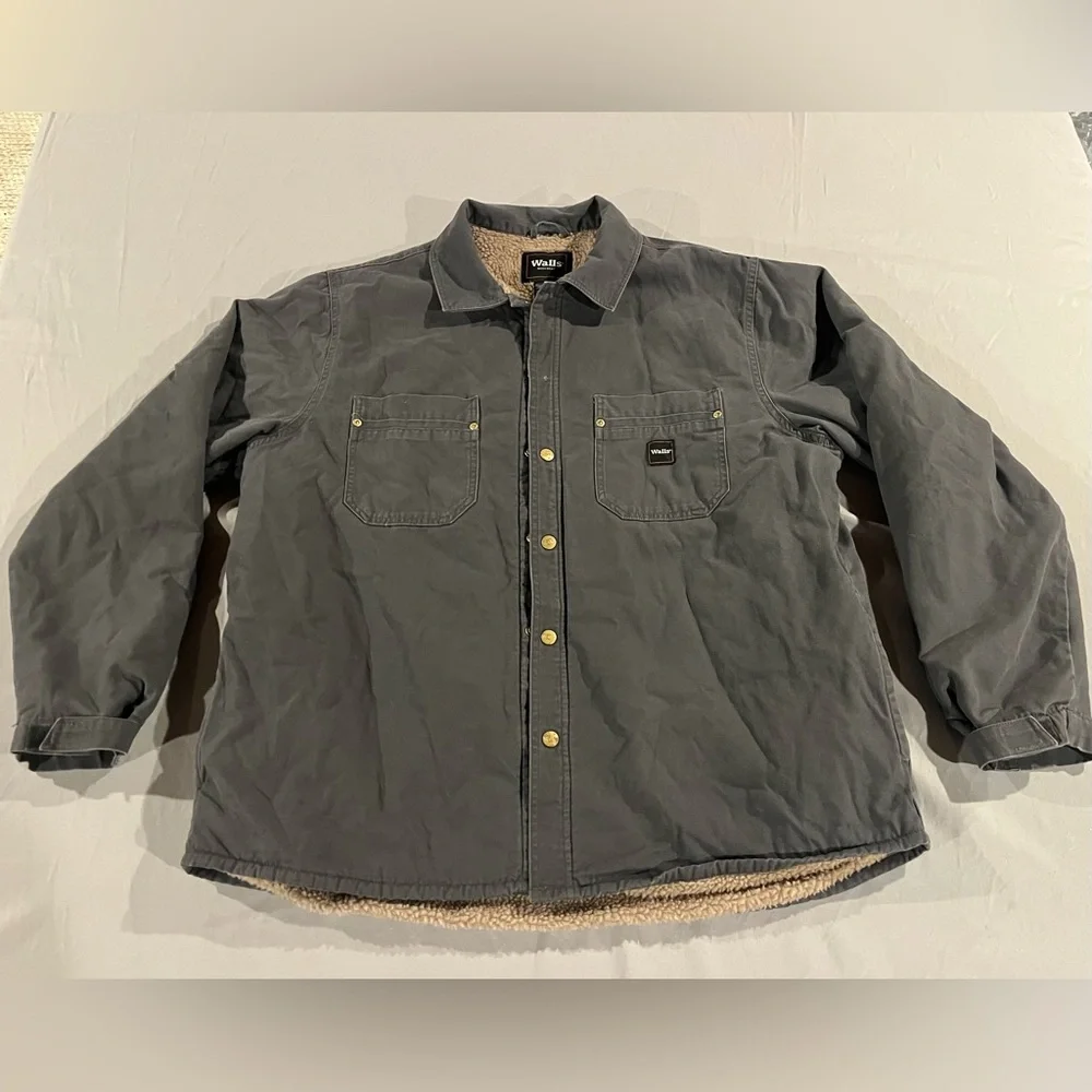 Walls Workwear Men's Ranch Wear Gray Barn Coat size XL - Picture 1 of 7